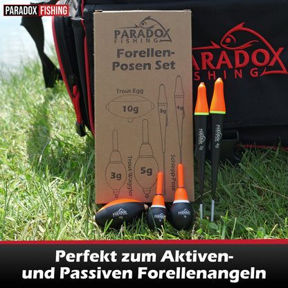Forellen-Posen-Set 5x zum aktiven & passiven Forellenangeln