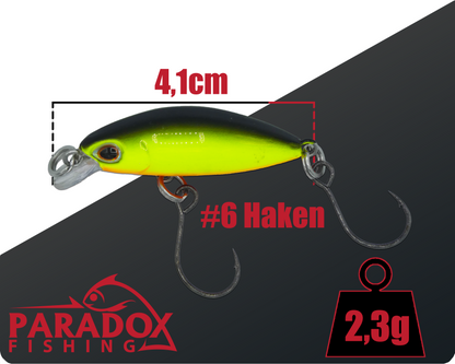 Forellen Wobbler 2,3g 4,1cm schwimmend 5 Stück