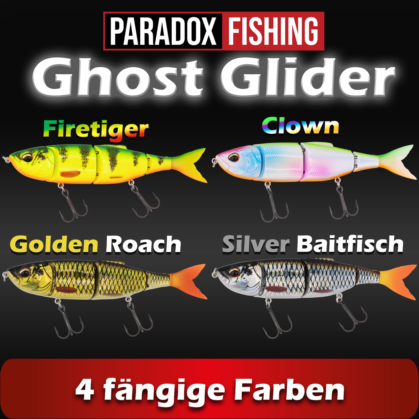 Ghost Glider Set 3-teiliger Wobbler 13,5cm 21g langsam sinkend