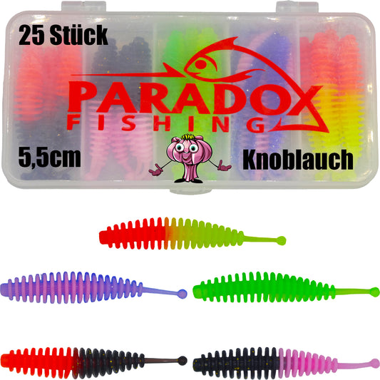 Forellen Gummis 5,5cm Knoblauch/Käse