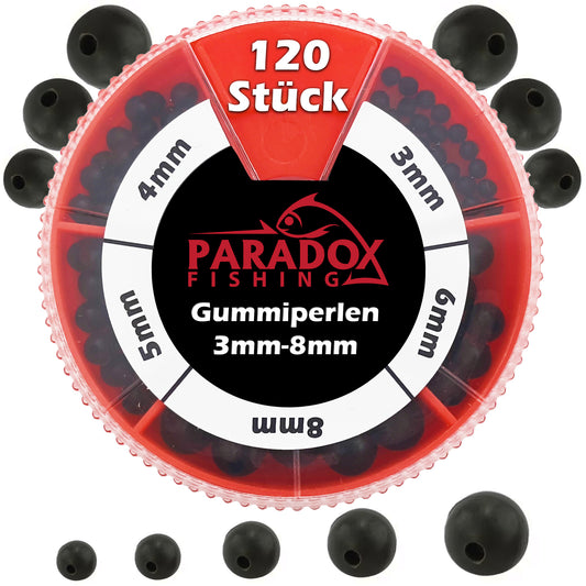 Gummiperlen Set 3mm-8mm 120 Stück