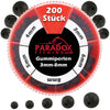 Gummiperlen Set 3mm-8mm 200 Stück