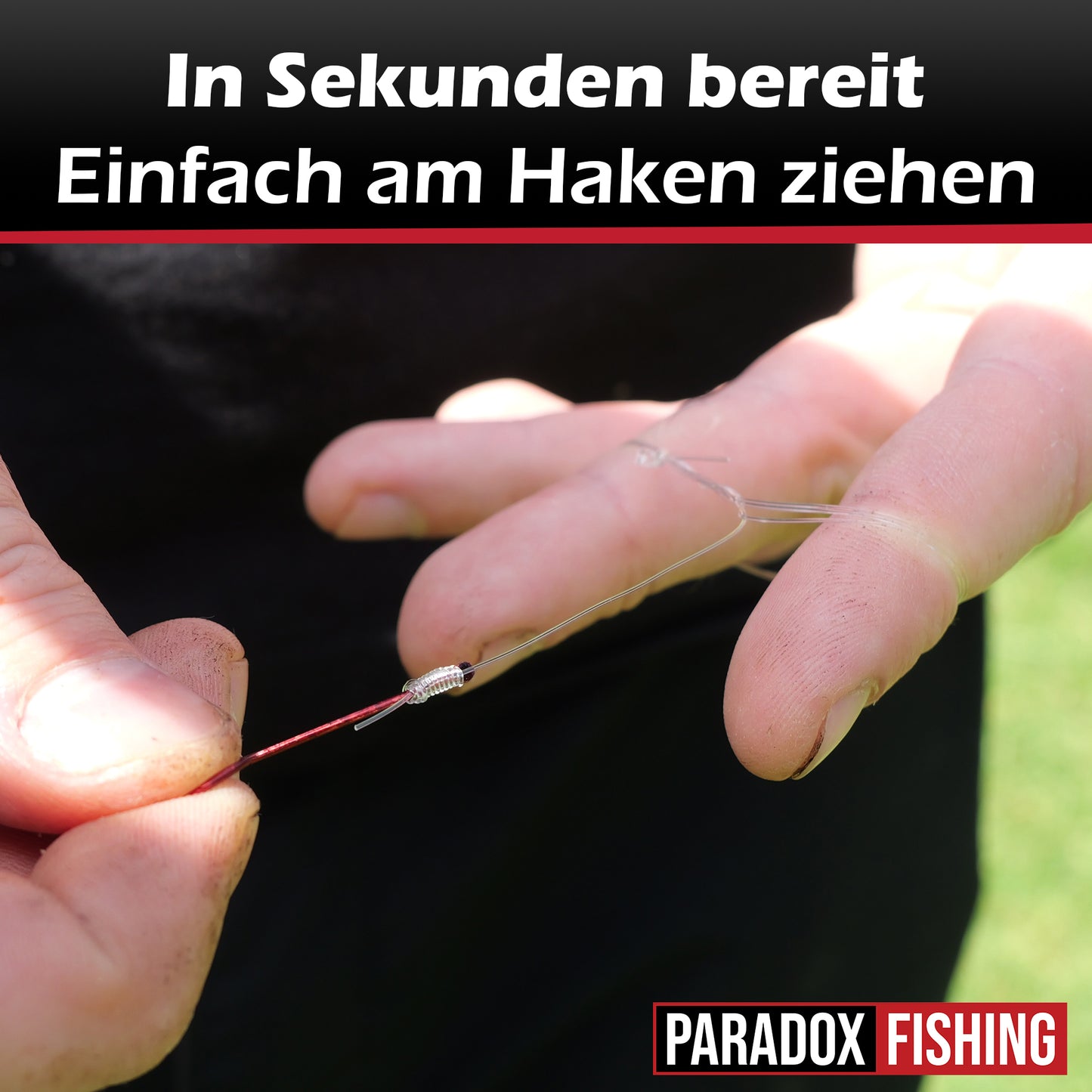 Aal-Vorfächer 10 Stück an Hochleistungsschnur - Wurmhaken