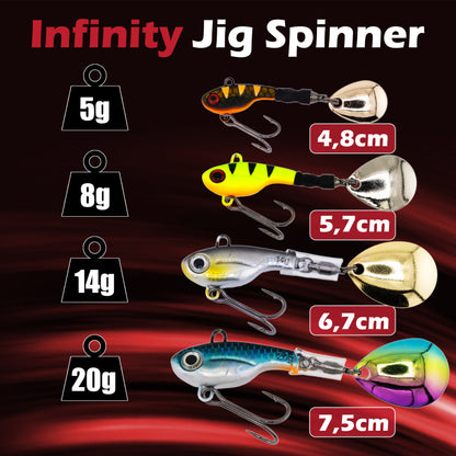 Infinity Jig Spinner Set 5g/8g/14g/20g