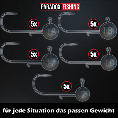 Jigköpfe 4/0 5g-28g mit Baitholder