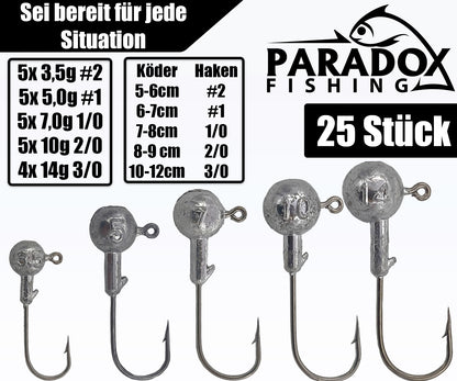 Jigköpfe #2-3/0 24 Stück