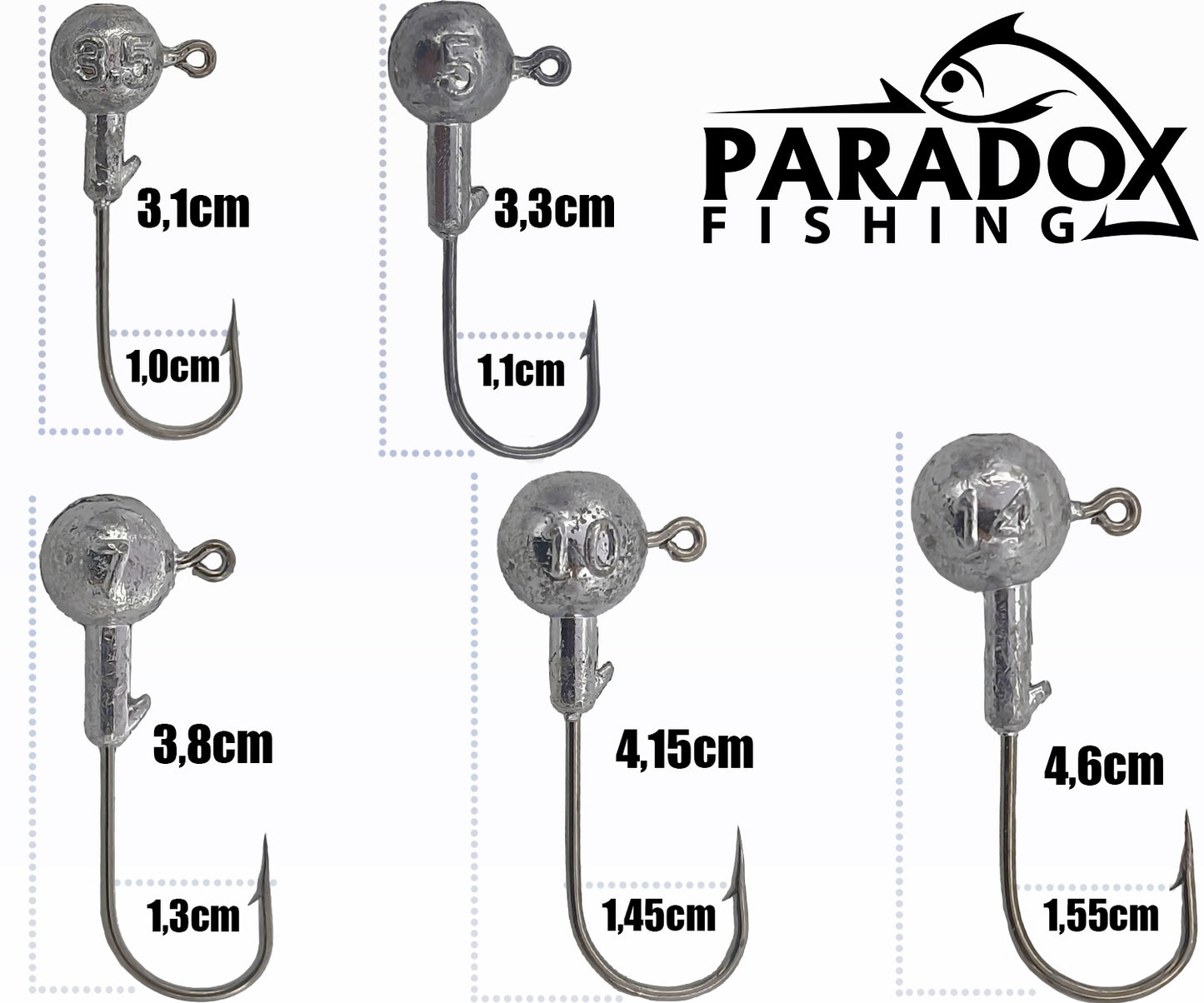 Jigköpfe #2-3/0 24 Stück
