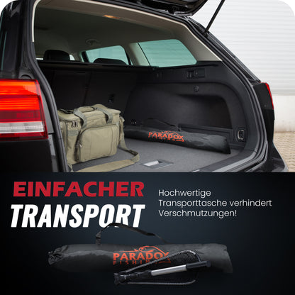 Starter Set Kescher 2,1m mit Tasche, Fischtöter und Multifunktions-Zange