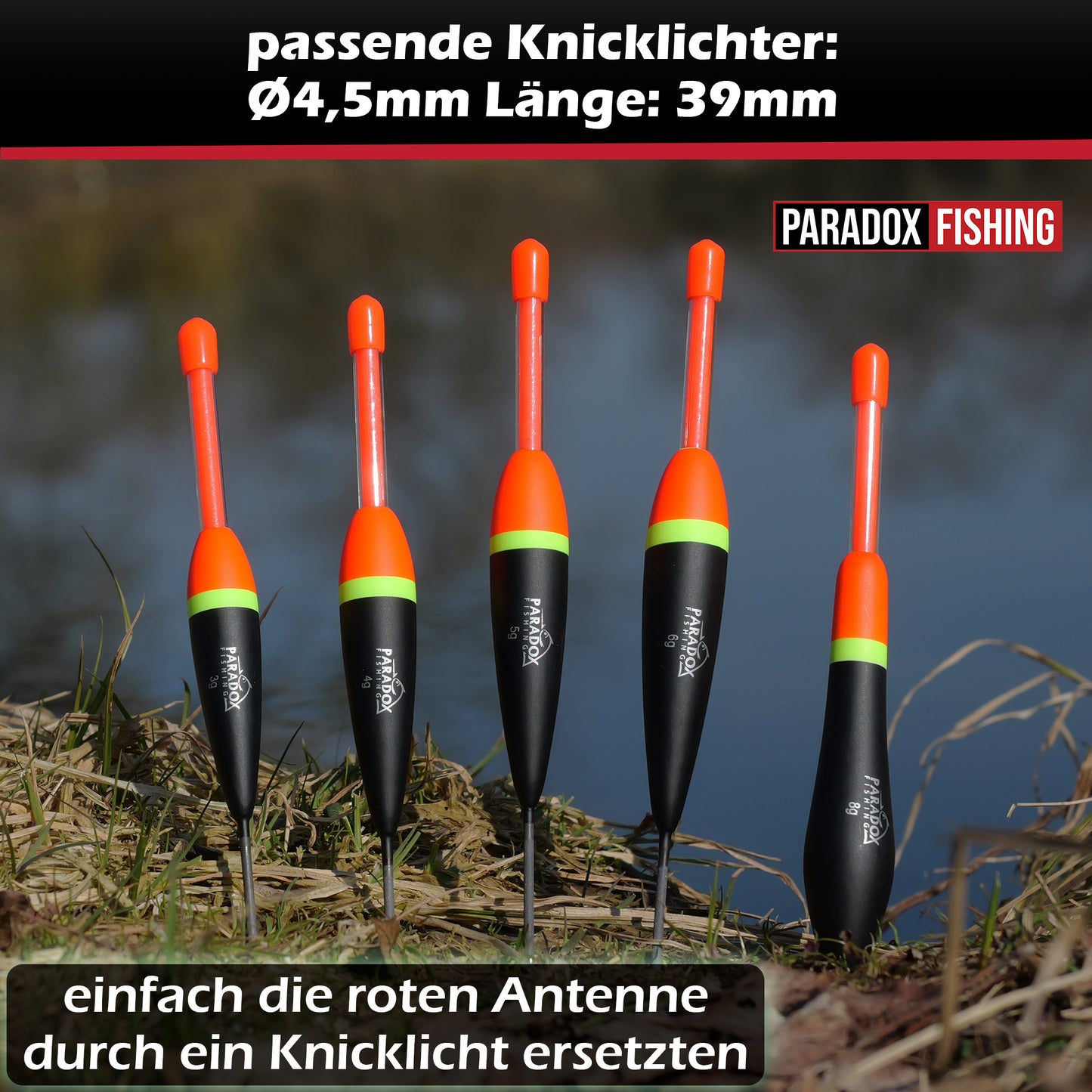 Knicklichtposen Set 5 Stück 3g/4g/5g/6g/8g