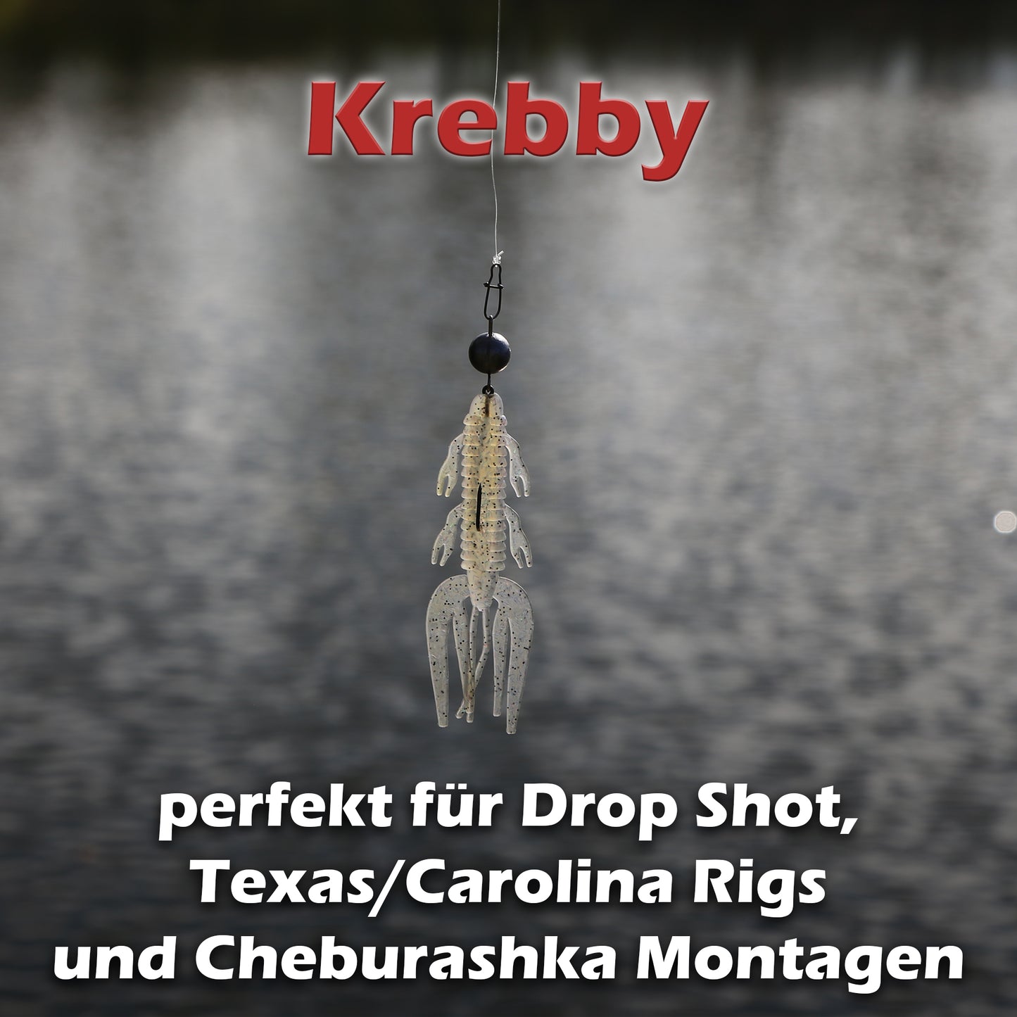 Krebby 9cm - 10 Stück Krebsimitat Creaturebait für Barsch & Zander