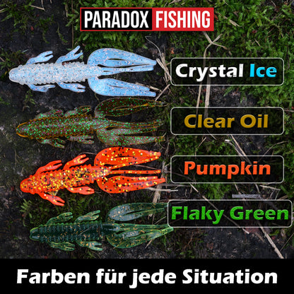 Krebby 9cm - 10 Stück Krebsimitat Creaturebait für Barsch & Zander
