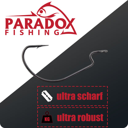 Offset Haken Set 45 Stück #2-3/0