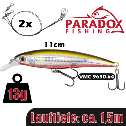 PX Zander Striker Wobbler 11cm 13g langsam sinkend