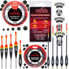 Posen Komplett Set  - Starterset mit Knicklichtposen & Waggler – Inkl. Schrotblei, Silikonstopper & Gummiperlen