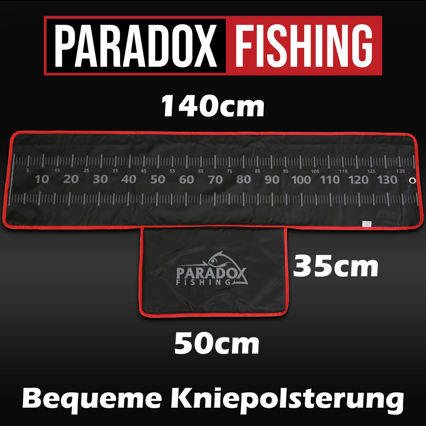 Raubfisch Abhakmatte 140x35cm mit Kniepolsterung