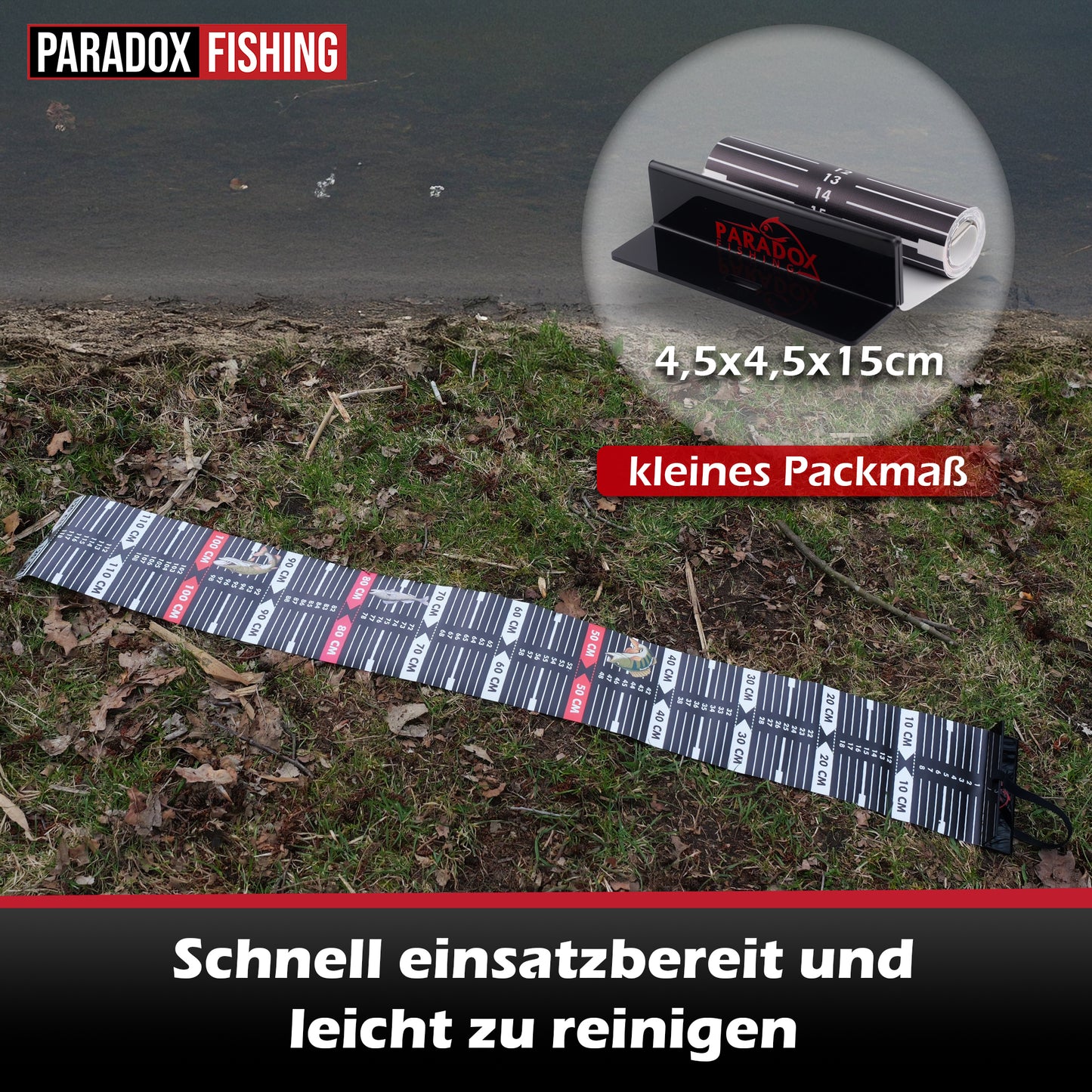Raubfisch Maßband 120*15cm