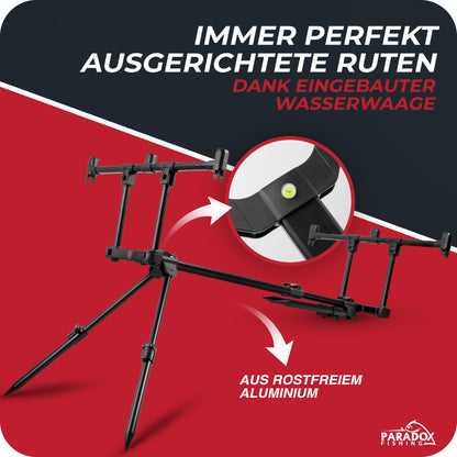 Rod Pod für 3 Ruten flexibel verstellbar mit Tasche