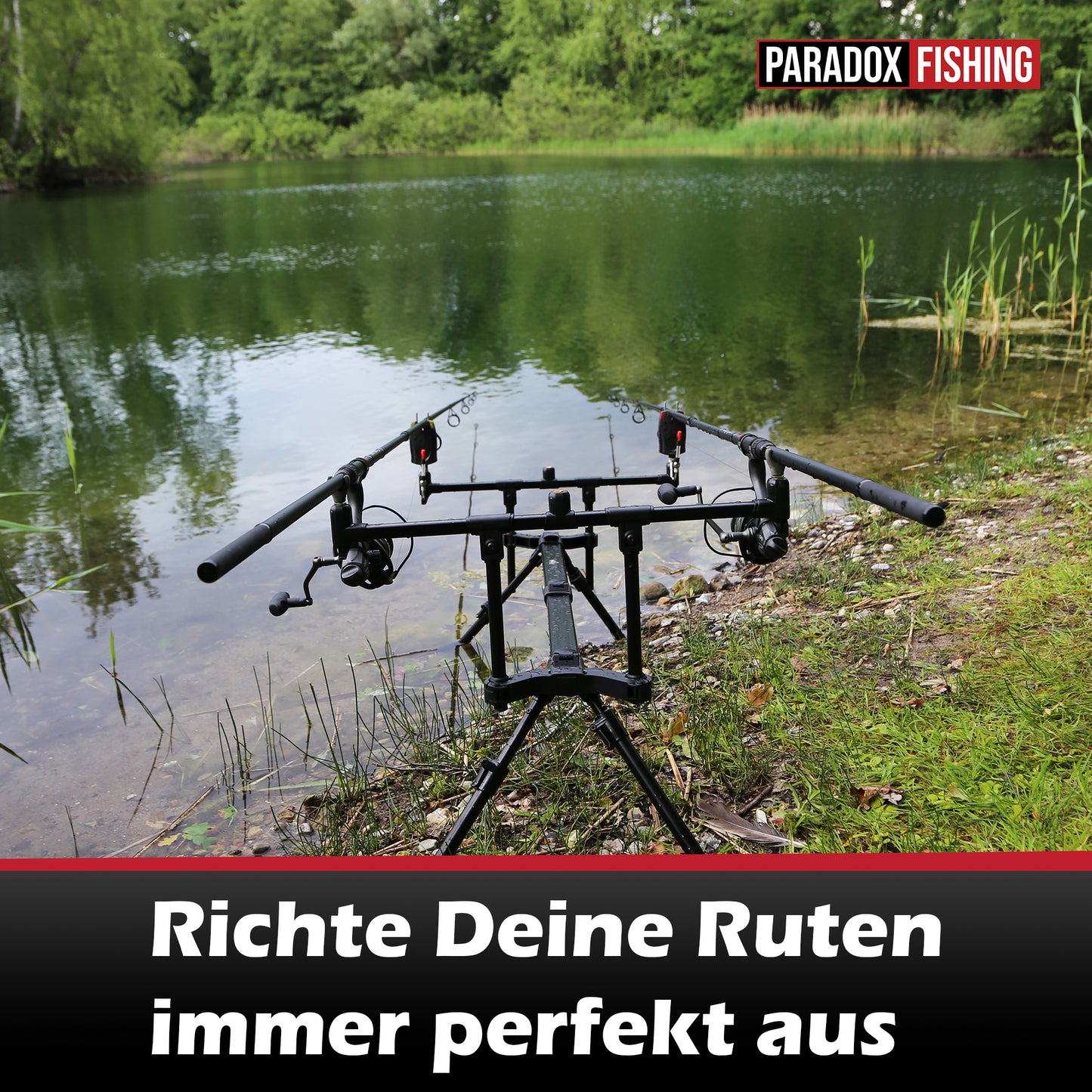 Rod Pod für 3 Ruten flexibel verstellbar mit Tasche