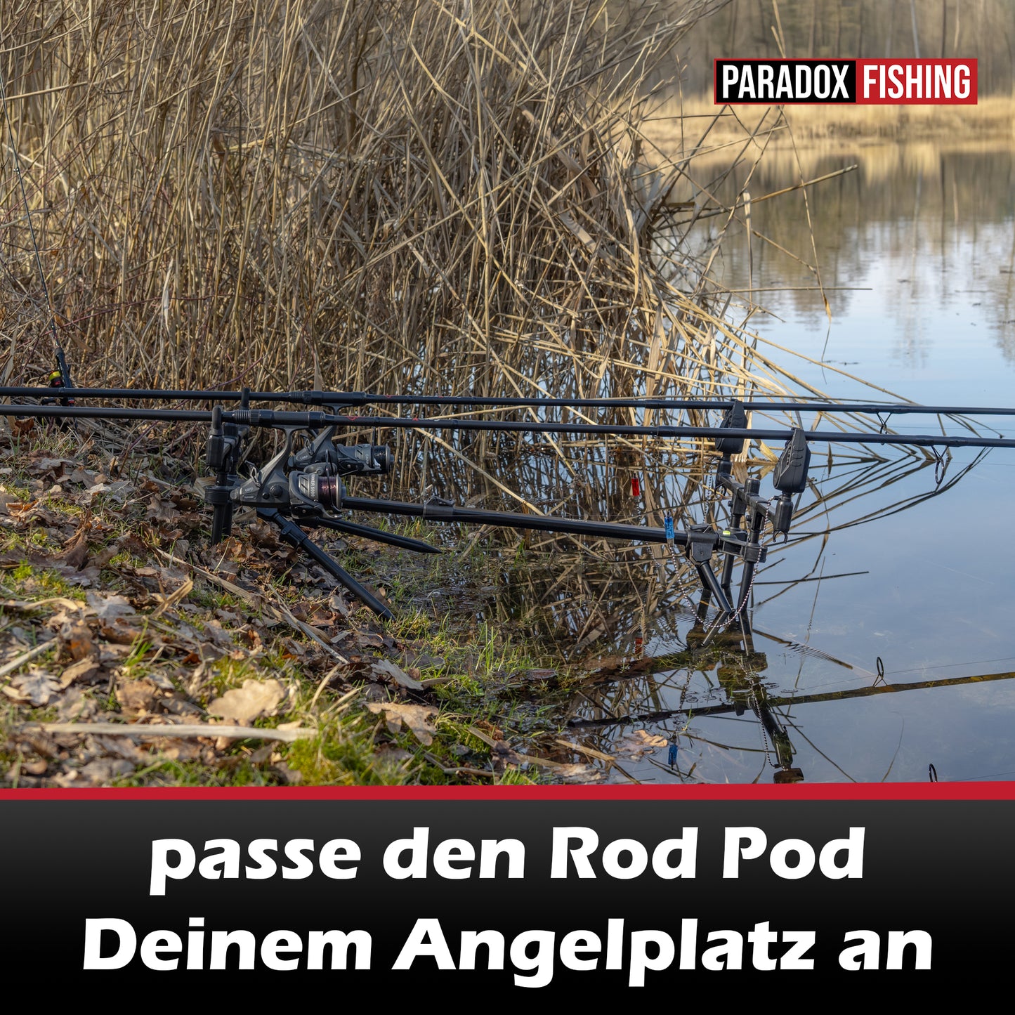 Rod Pod für 3 Ruten flexibel verstellbar mit Tasche