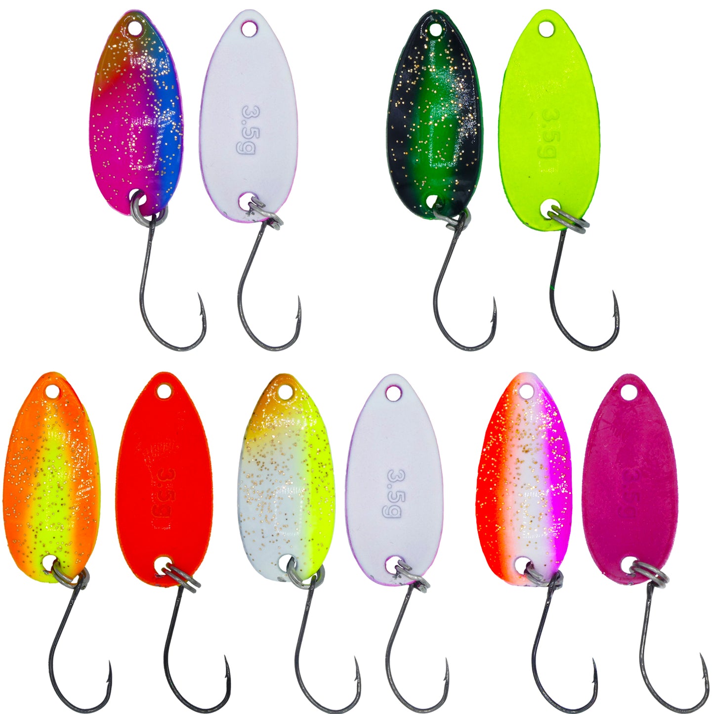 Forellen Spoon 3,5g Set 5 Stück