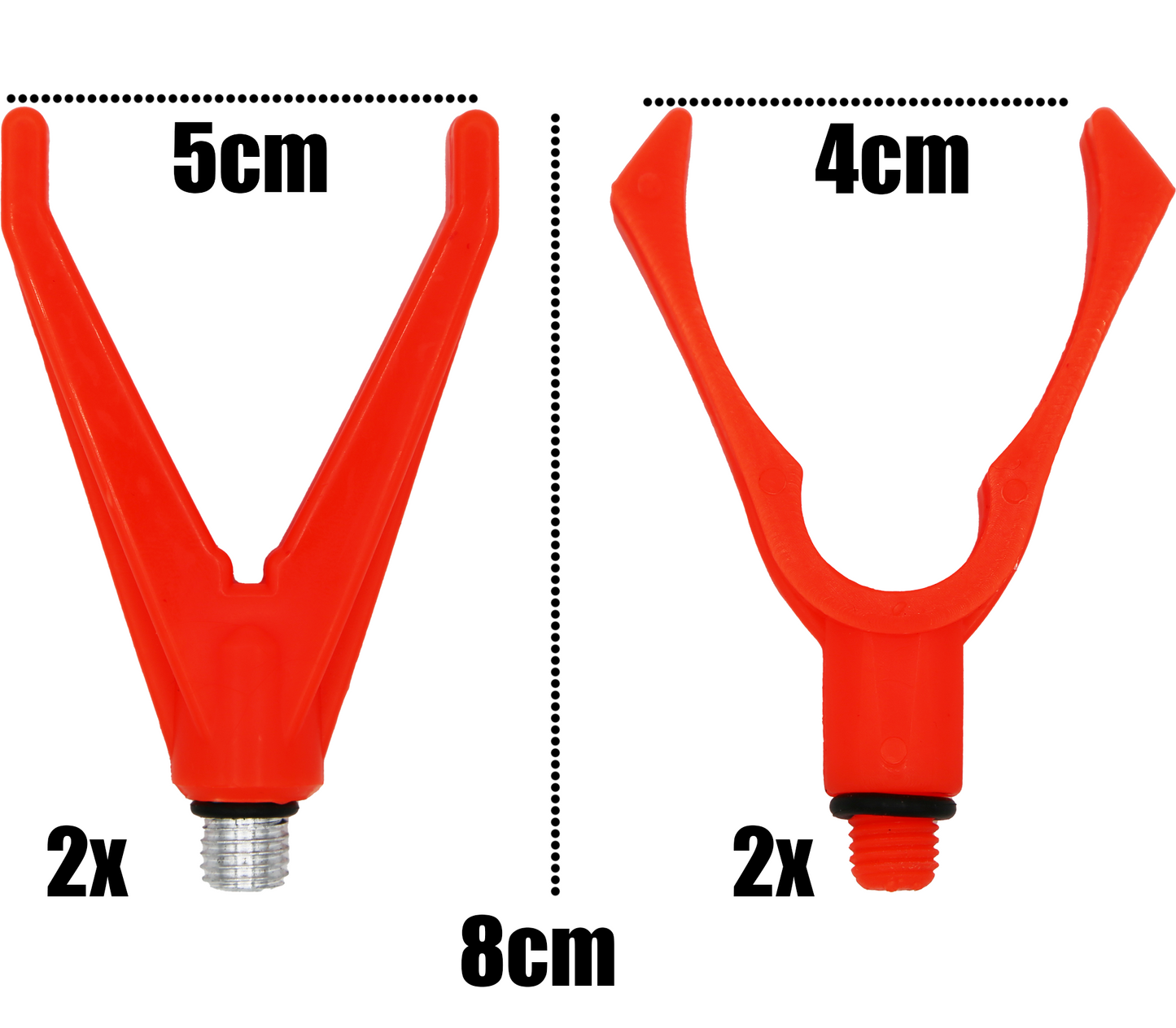 Rutenauflagen Set 4 Stück für 2 Ruten