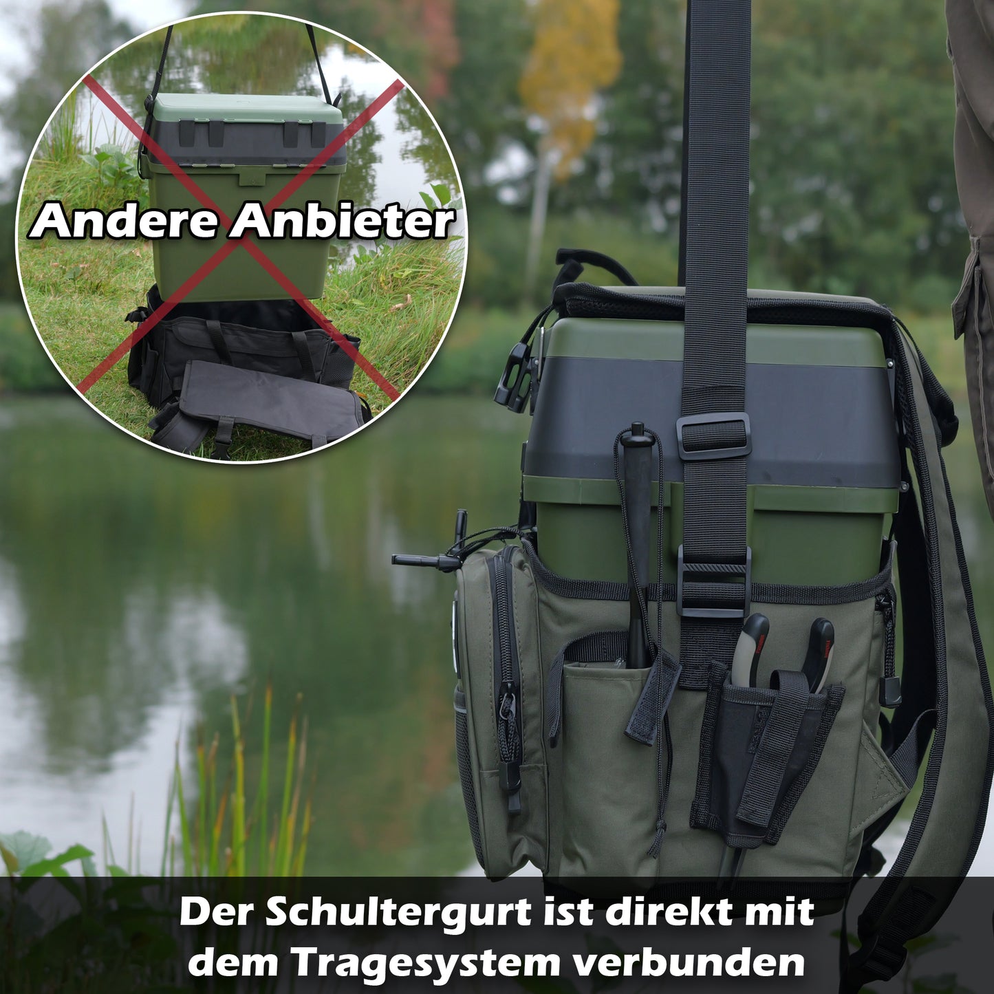 Multifunktions Angel Rucksack 39*39*28cm