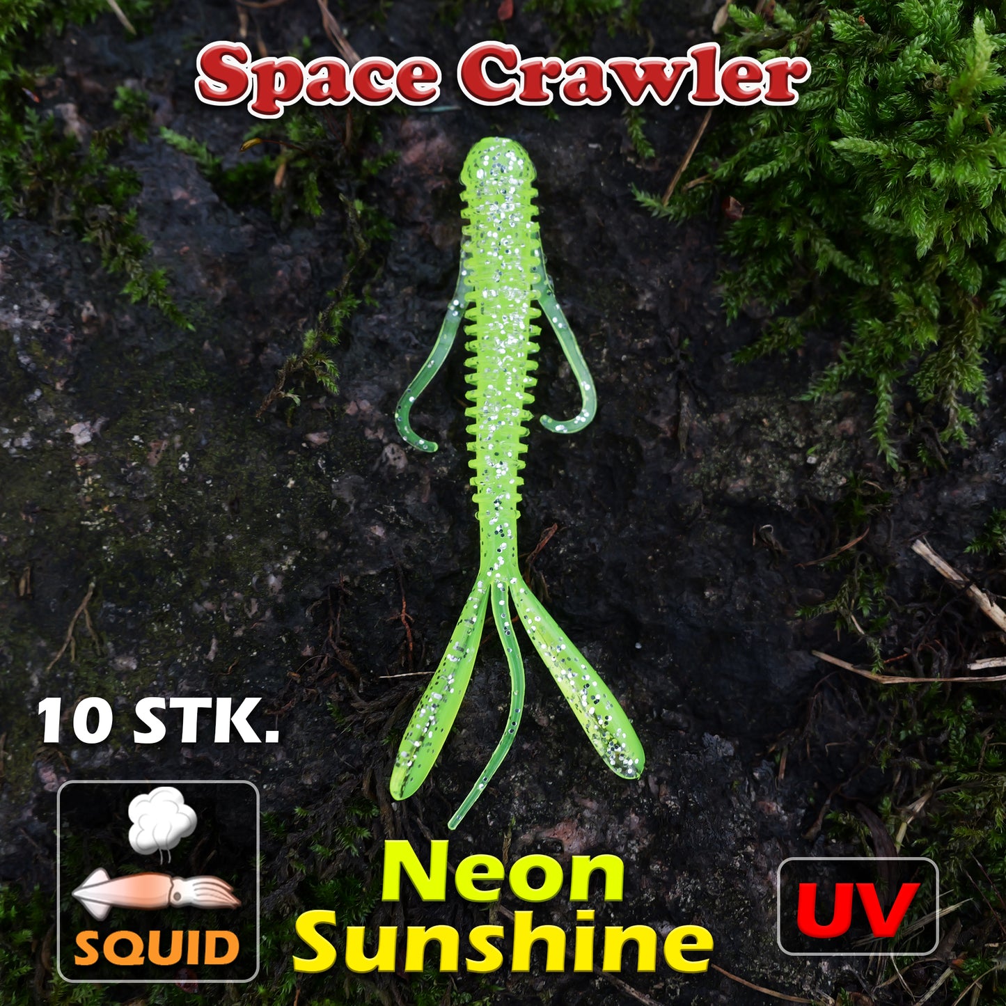 Space Crawler 7cm - 10 Stück Creature Bait für Barsch