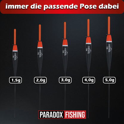 Stippposen Set 5 Stück 1,5g/2,0g/3,0g/4,0g/5,0g