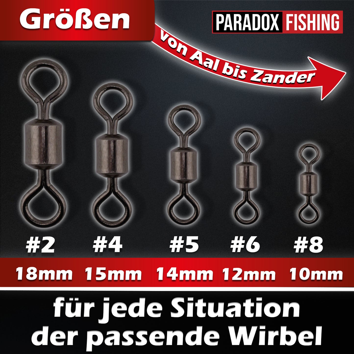 Tönnchen Wirbel Set #2-#8 150 Stück