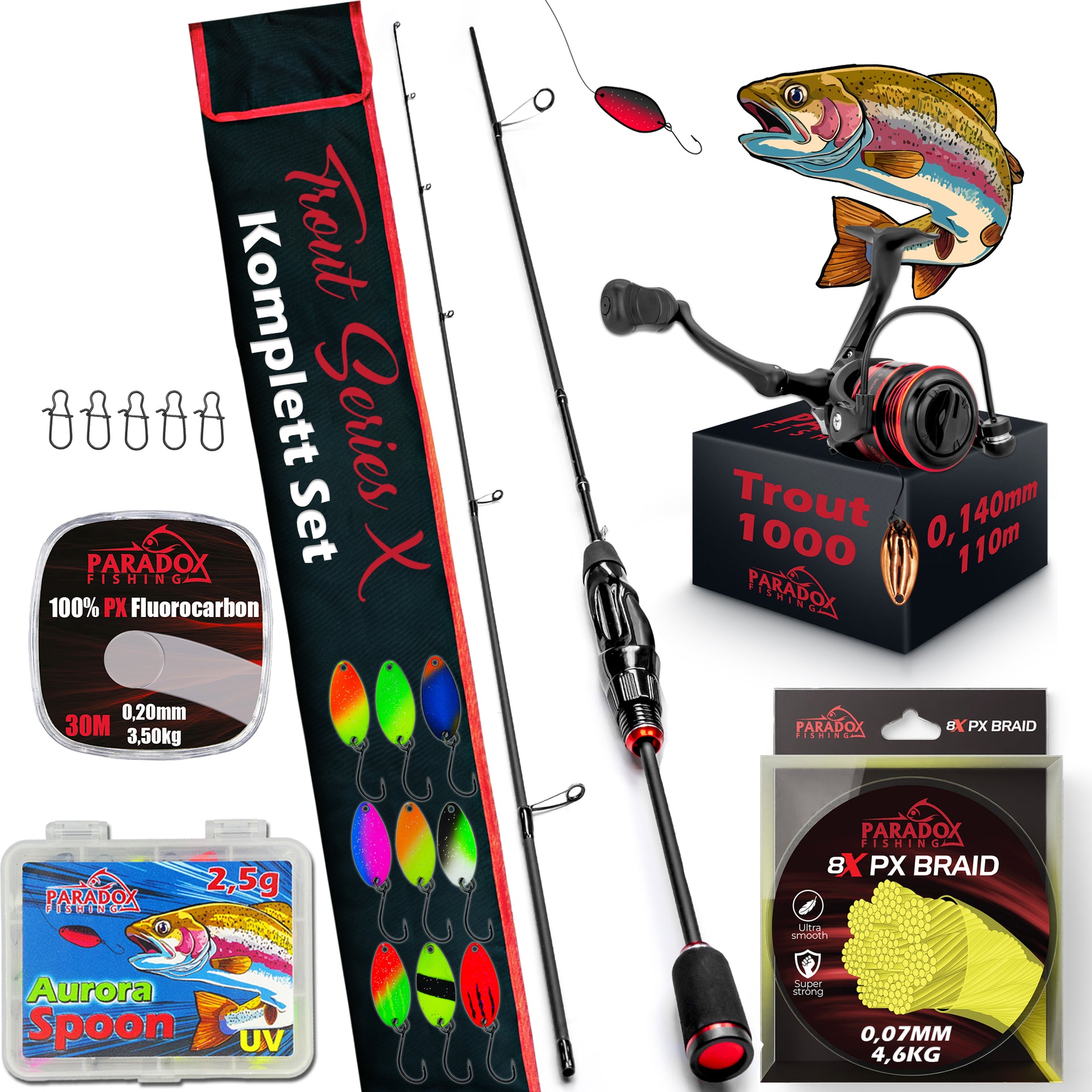ul angelrute Trout Series X: UL-Forellen-Sets