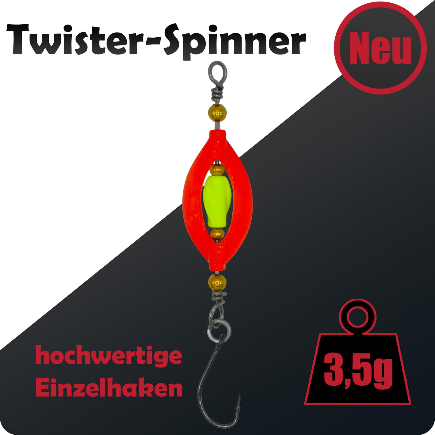 Forellen Twister Spinner Set 3,5g 5 Stück