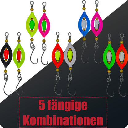 Forellen Twister Spinner Set 3,5g 5 Stück