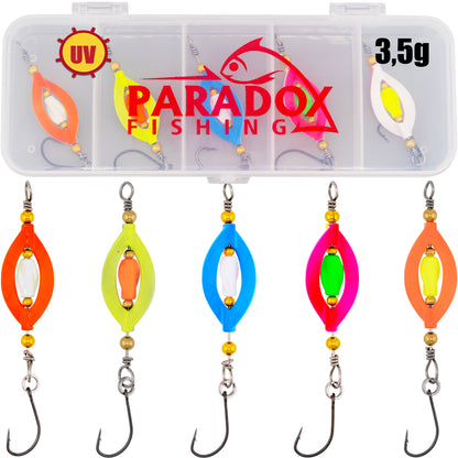 Forellen Twister Spinner Set 3,5g 5 Stück