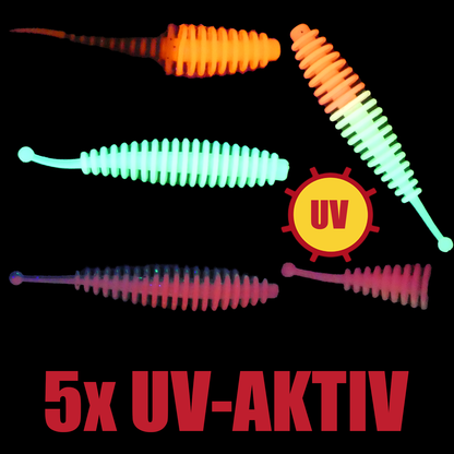 Forellen Gummis 5,5cm Knoblauch/Käse