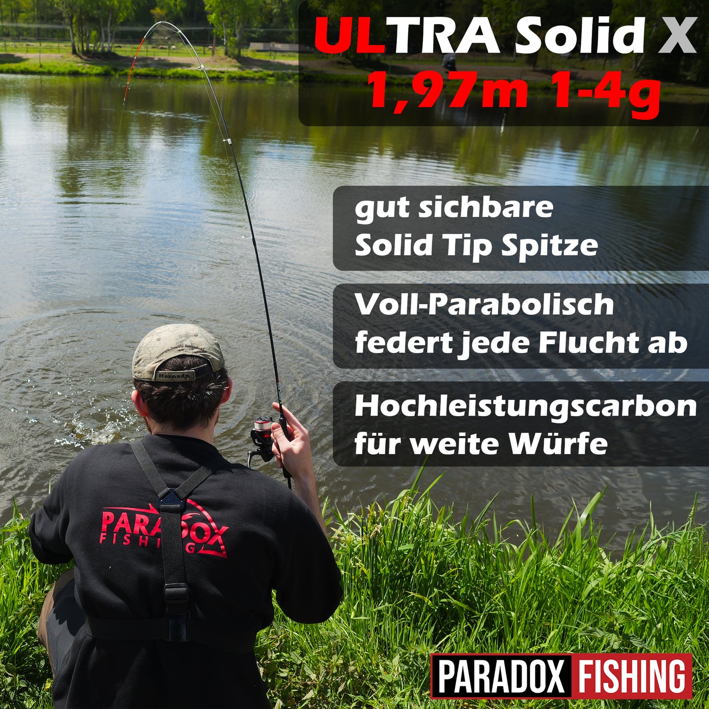 Ultra Solid X Rute 1,97m | 1-4g Ultralight Forellenrute
