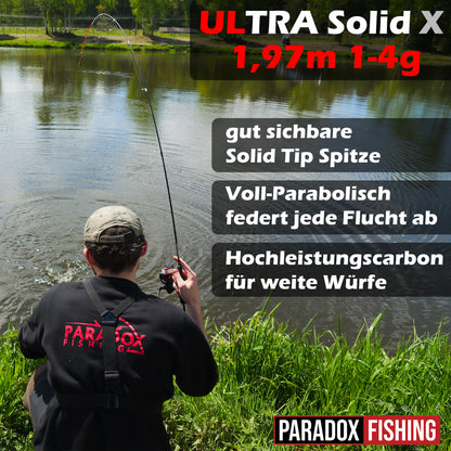 Ultra Solid X Rute 1,97m | 1-4g Ultralight Forellenrute