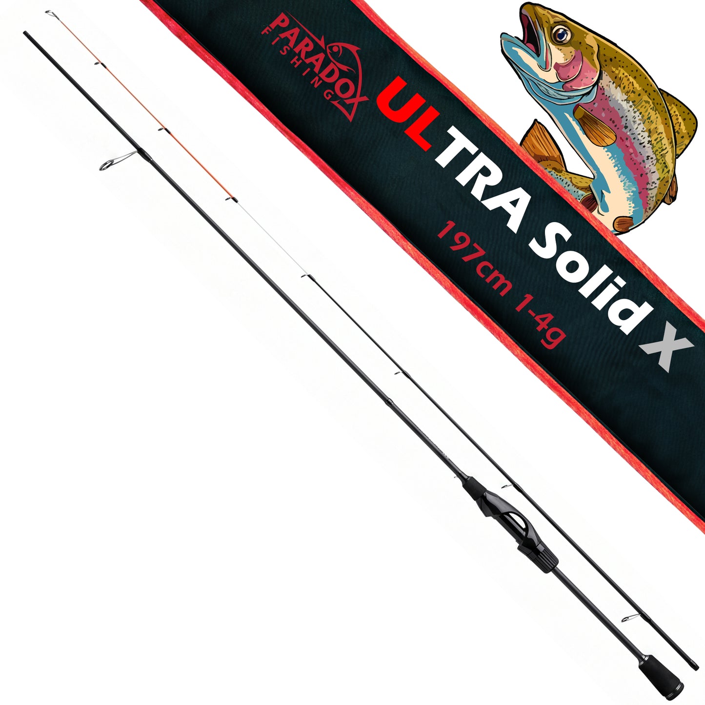 Ultra Solid X Rute 1,97m | 1-4g Ultralight Forellenrute