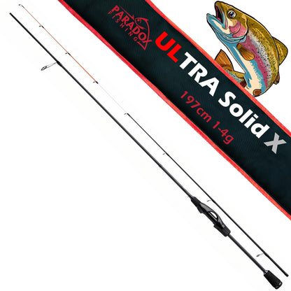 Ultra Solid X Rute 1,97m | 1-4g Ultralight Forellenrute