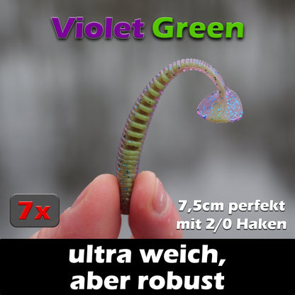 Perch Punk Barsch Gummifische 7,5cm - verschiedene Farben