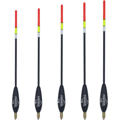 Waggler Set 5 Stück 2g+ 2g/3g/4g/5g/6g mit wechselbaren Gewichten