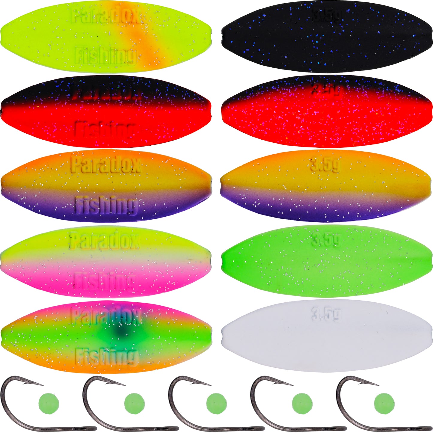 Wing Forellen Inline Spoon Set 3,5g 5 Stück