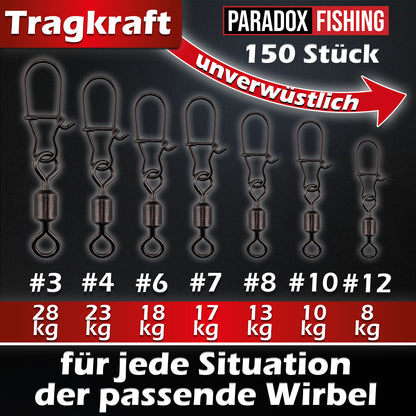 Duo-Lock Wirbel Set #3-#12 150 Stück