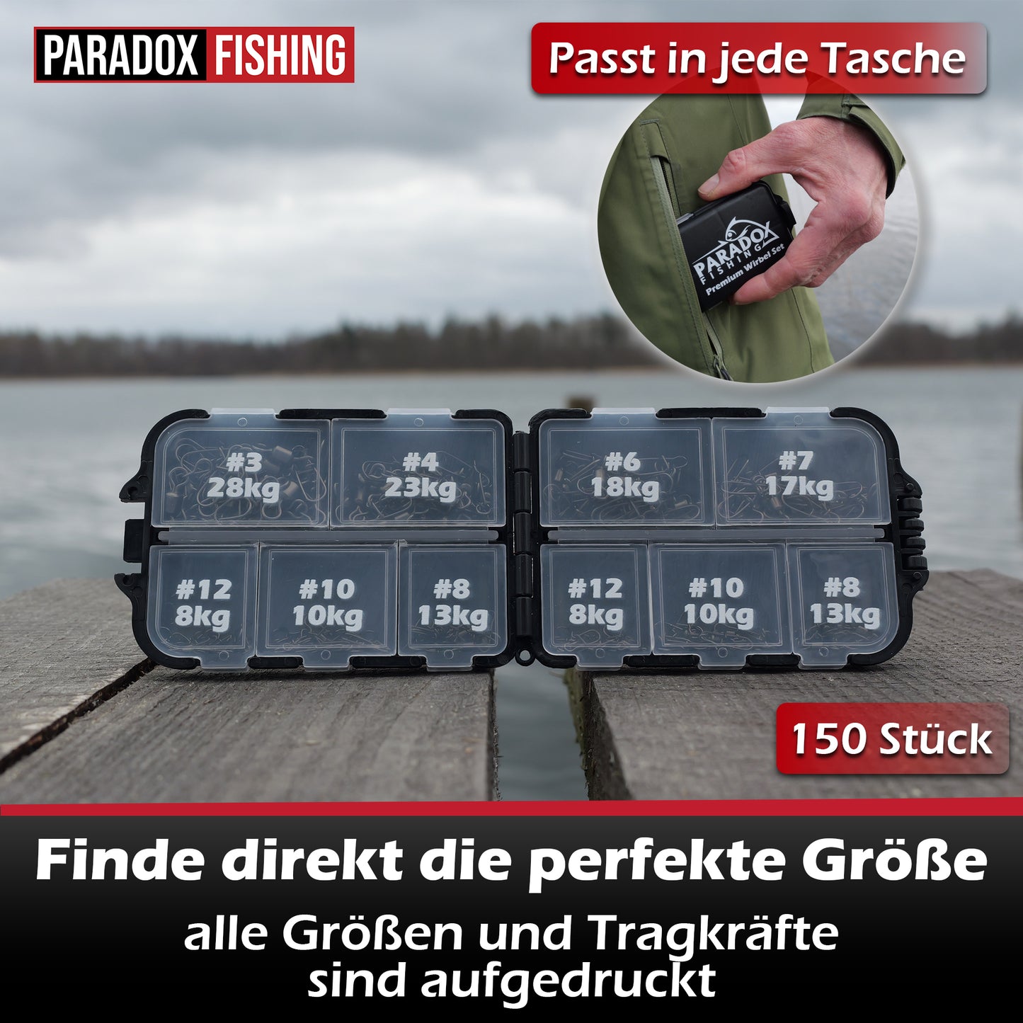 Duo-Lock Wirbel Set #3-#12 150 Stück