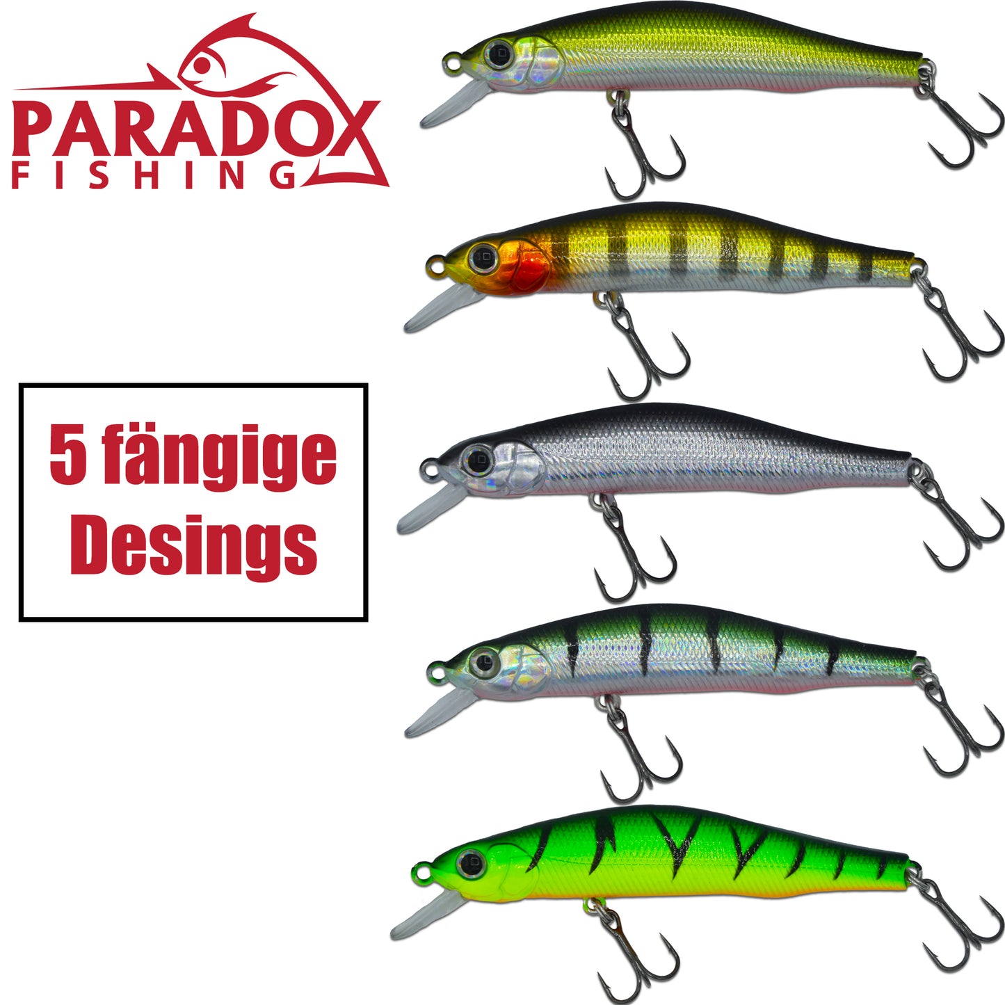 Wobbler Set 5 Stück 8,8cm 8,0g schwimmend