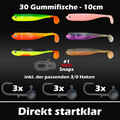 PX Zander Shad Gummifisch 10cm - verschiedene Farben