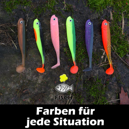 PX Zander Shad Gummifisch 10cm - verschiedene Farben