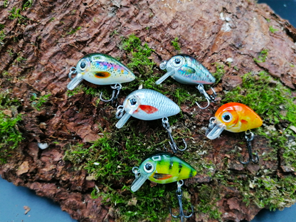 Mini Forellen Wobbler 1,5g schwimmend mit Drilling