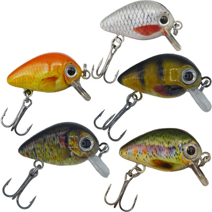 Mini Forellen Wobbler 1,5g schwimmend mit Drilling