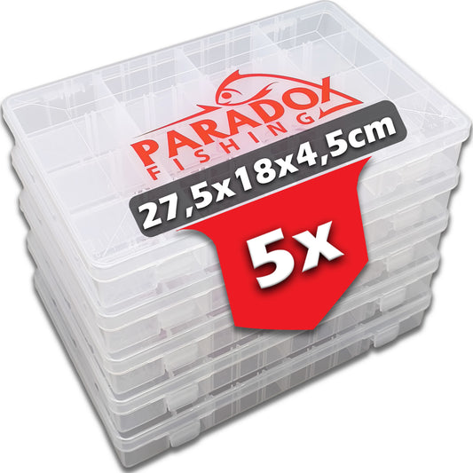 Tackle Boxen Set 5x 27,5x18x4,5cm