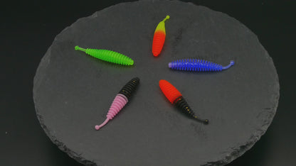 Forellen Gummis 5,5cm Knoblauch/Käse